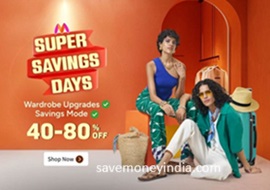 Myntra Super Savings Days Savemoneyindia